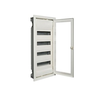 HAGER - VOLTA ΠΙΝΑΚΑΣ ΡΕΥΜΑΤΟΣ ΧΩΝΕΥΤΟΣ 4x12 ΜΕ ΔΙΑΦΑΝΗ ΠΟΡΤΑ (VU48NG)