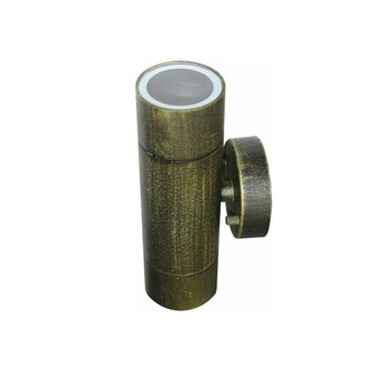 ADELEQ - ΣΠΟΤ ΕΞΩΤΕΡΙΚΟΥ ΧΩΡΟΥ ΑΛΟΥΜΙΝΙΟΥ ΕΠΙΤΟΙΧΟ ΔΙΠΛΗΣ ΚΑΤΕΥΘΥΝΣΗΣ ΡΟΥΣΤΙΚ ΓΙΑ 2 ΛΑΜΠΕΣ GU10 (3-1121071)