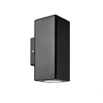 ADELEQ - ΣΠΟΤ ΕΞΩΤΕΡΙΚΟΥ ΧΩΡΟΥ ΠΛΑΣΤΙΚΟ ΕΠΙΤΟΙΧΟ ΔΙΠΛΗΣ ΚΑΤΕΥΘΥΝΣΗΣ ΜΑΥΡΟ 90x90 GU10 (3-0900211)