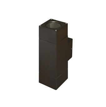 ADELEQ - ΣΠΟΤ ΕΞΩΤΕΡΙΚΟΥ ΧΩΡΟΥ ΑΛΟΥΜΙΝΙΟΥ ΕΠΙΤΟΙΧΟ ΔΙΠΛΗΣ ΚΑΤΕΥΘΥΝΣΗΣ ΚΑΦΕ 63x63 ΓΙΑ 2 ΛΑΜΠΕΣ GU10 (3-9061281)