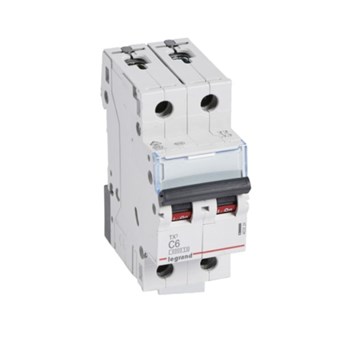 LEGRAND - ΑΣΦΑΛΕΙΕΣ ΠΙΝΑΚΑ TX3 6KA ΤΥΠΟΥ C 2Π (403524)