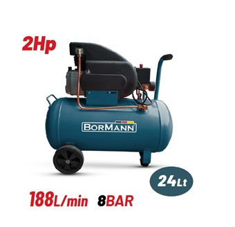 BORMANN - BAT5002 ΑΕΡΟΣΥΜΠΙΕΣΤΗΣ ΜΟΝΟΜΠΛΟΚ 2hp/24L 8bar (042389)