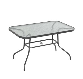 BORMANN - BSP1135 ΤΡΑΠΕΖΙ ΕΞ. ΧΩΡΟΥ ΜΕΤΑΛΛΙΚΟ ΜΕ ΓΥΑΛΙΝΗ ΕΠΙΦΑΝΕΙΑ (110x60x72cm)