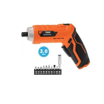 KRAUSMANN - 7000 ΚΑΤΣΑΒΙΔΙ 3,6V ΕΠΑΝΑΦΟΡΤΙΖΟΜΕΝΟ ΜΕ 10 ΕΞΑΡΤΗΜΑΤΑ (69382)