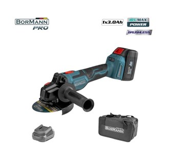 BORMANN - BCD2635 ΓΩΝΙΑΚΟΣ ΤΡΟΧΟΣ BRUSHLESS 20V Li-Ion Φ125mm (053422)