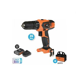 KRAUSMANN - U70020-12S ΔΡΑΠΑΝΟΚΑΤΣΑΒΙΔΟ ΚΡΟΥΣΤΙΚΟ 20V + ΜΠΑΤΑΡΙΑ 2.0Ah + ΦΟΡΤΙΣΤΗΣ + ΤΣΑΝΤΑ (69575)