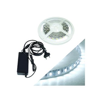 FOS_ME ΤΑΙΝΙΑ LED ΑΥΤΟΚΟΛΛΗΤΗ 12V IP20 ΨΥΧΡΟ ΦΩΣ ΜΕ ΤΡΟΦΟΔΟΤΙΚΟ (24-00501)