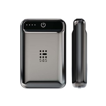 SAS - POWER BANK LUXURY ΜΕ 2 ΘΥΡΕΣ USB-A ΜΑΥΡΟ (100-86-037)