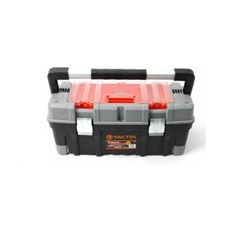 TACTIX - 320304 ΕΡΓΑΛΕΙΟΘΗΚΗ ΠΛΑΣΤΙΚΗ ΜΕ ΑΠΟΣΠΩΜΕΝΟ ΡΑΦΙ ΤΑΜΠΑΚΙΕΡΑ & ΚΛΙΠΣ ΑΛΟΥΜΙΝΙΟΥ