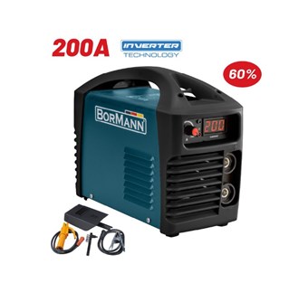 BORMANN - BIW2010 ΗΛΕΚΤΡΟΚΟΛΛΗΣΗ INVERTER 200A ΑΠΟΔΟΣΗ 200Α/60% ΨΗΦ.ΟΘΟΝΗΣ ΜΕΓ.ΗΛΕΚΤΡΟΔΙΟ 4mm (06437)