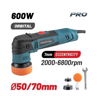 BORMANN - BCP3050 ΑΛΟΙΦΑΔΟΡΟΣ ΕΚΚΕΝΤΡΟΣ 600W 50mm/75mm  2000-6800rpm  ΜΕ ΠΡΟΕΚΚΙΝΗΣΗ & ΕΞΑΡΤΗΜΑΤΑ (061953)