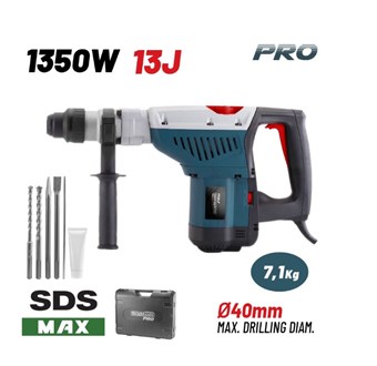 BORMANN - BPH7610 ΣΚΑΠΤΙΚΟ ΠΕΡΙΣΤΡΟΦΙΚΟ ΠΙΣΤΟΛΕΤΟ SDS MAX 1350W 13Joule 40mm 