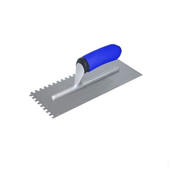 BORMANN - BHT5827 ΣΠΑΤΟΥΛΑ STAINLESS STEEL SQUARE NOTCHED TROWEL 280x130mm NOTCH 10x10mm,TWO COMPONENTS HANDLE (063131)