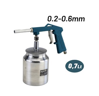 BORMANN - BAT6155 ΠΙΣΤΟΛΙ ΑΜΜΟΒΟΛΗΣ ΜΕ ΔΟΧΕΙΟ 0.75Lt 0.2-0.6mm (055853)