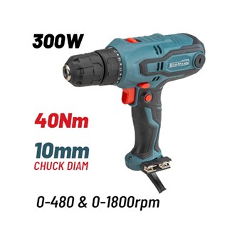 BORMANN - BID3010 ΔΡΑΠΑΝΟΚΑΤΣΑΒΙΔΟ 300W 40Nm 21+1 ΘΕΣΕΩΝ 0-480/0-1800Rpm ΤΣΟΚ ΑΥΤΟΜΑΤΟ 13mm (065807)
