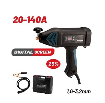BORMANN - BIW1110 ΦΟΡΗΤΟ ΠΙΣΤΟΛΙ ΗΛΕΚΤΡΟΣΥΓΚΟΛΛΗΣΗΣ INVERTER 140A 1,6-3,2mm ΨΗΦ.ΟΘΟΝΗ (071426