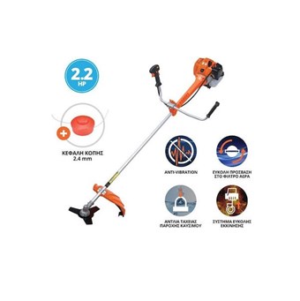 KRAUSMANN - 3171 ΘΑΜΝΟΚΟΠΤΙΚΟ ΒΕΝΖΙΝΗΣ ΑΝΤΙΚΡΑΔΑΣΜΙΚΟ 52cc 2,2hp (72105)