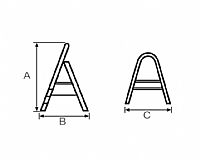 BORMANN - BHL6013 ΣΚΑΛΟΚΑΘΙΣΜΑ ΜΕΤΑΛΛΙΚΟ HEAVY DUTY 3 ΣΚΑΛΙΑ ΑΝΤΙΟΛΙΣΘΗΤΙΚΑ ΜΕ ΑΦΡΩΔΗ ΛΑΒΗ (077398)