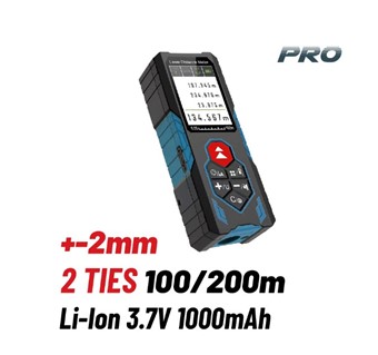 BORMANN - BDM7100 ΜΕΤΡΗΤΗΣ ΑΠΟΣΤΑΣΕΩΝ 2 ΔΕΣΜΩΝ ΛΕΙΖΕΡ 100/200m (078920)