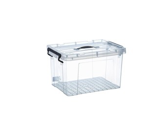 BORMANN - BPC2275 ΚΟΥΤΙ ΑΠΟΘΗΚΕΥΣΗΣ ΠΛΑΣΤΙΚΟ 50L ΔΙΑΦΑΝΟ ΜΕ ΚΑΠΑΚΙ ΚΑΙ ΧΕΡΟΥΛΙΑ 52x38x24cm (066149)