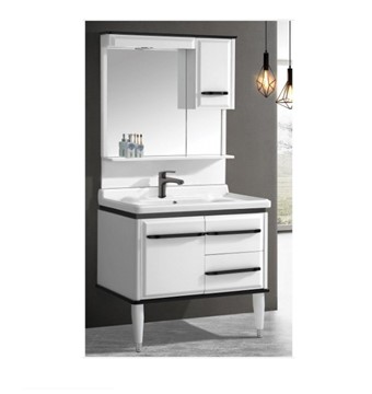 GLORIA - RIVA-80 ΠΑΓΚΟΣ ΜΕ ΝΙΠΤΗΡΑ ΚΑΙ ΚΑΘΡΕΦΤΗ ΜΕ ΦΩΣ Μ80xΒ50xΥ88cm λευκοσ