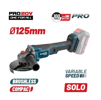 BORMANN - BBP3650 ΓΩΝΙΑΚΟΣ ΤΡΟΧΟΣ ΡΥΘΜΙΖΟΜΕΝΟΣ 20V,Li-Ion SOLO (081449)