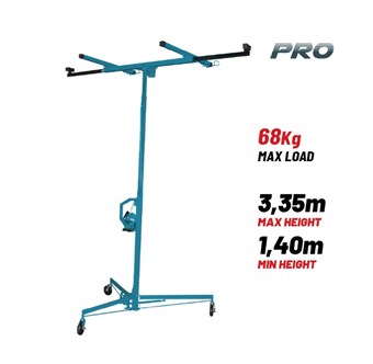 BORMANN - BTC6200 ΑΝΥΨΩΤΙΚΟ ΓΥΨΟΣΑΝΙΔΑΣ 3,35m ΜΕ ΜΕΓΙΣΤΟ ΦΟΡΤΙΟ 68Kg (069430)