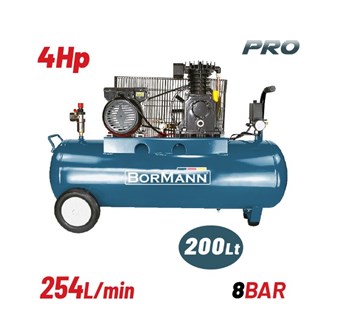 BORMANN - BAT5018 ΑΕΡΟΣΥΜΠΙΕΣΤΗ ΙΜΑΝΤΑ 4hp/200Lt 254Lt/min (082958)