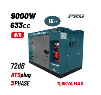 ΒORMANN - BGB9800 ΓΕΝΝΗΤΡΙΑ ΠΕΤΡΕΛΑΙΟΥ ΤΡΙΦΑΣΙΚΗ 9000W 12kVA 633cc ΚΛΕΙΣΤΟΥ ΤΥΠΟΥ (080756)