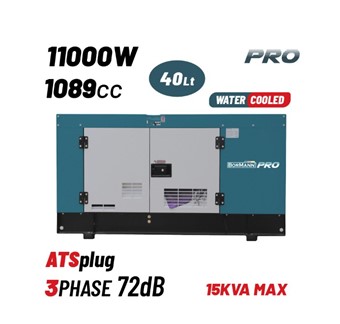 BORMANN - BGB9900 ΓΕΝΝΗΤΡΙΑ ΠΕΤΡΕΛΑΙΟΥ ΥΔΡΟΨΥΚΤΗ 11000W 15kVA 1089cc ΚΛΕΙΣΤΟΥ ΤΥΠΟΥ ΤΡΙΦΑΣΙΚΗ (080763)