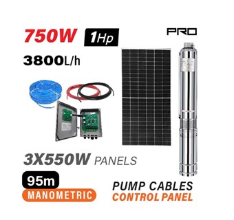 NAKAYAMA - NP2230 ΑΝΤΛΙΑ ΝΕΡΟΥ ΜΕ ΦΩΤΟΒΟΛΤΑΙΚΟ 96V 750W ΜΕΓΙΣΤΟ ΜΑΝΟΜΕΤΡΙΚΟ 95m ΣΕΤ 3 ΠΑΝΕΛ 1650W (080107)