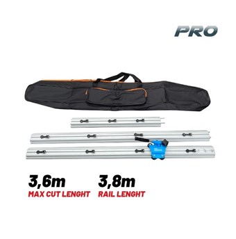 BORMANN Pro BTC4600 Κόφτης Μεγ. Πλακιδίων Με Ράγες Αλουμινίου, Χειροκίνητος 3,6m (2x1,5M Και 1x0,8m)